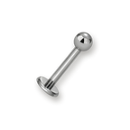 Labret titane boule — piercing hypoallergénique sans nickel, bille polie, pour lèvre hélix tragus
