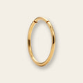Gold nose ring, plain hinged segment ring — Aurea