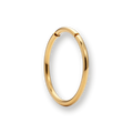 Gold nose ring, plain hinged segment ring — Aurea