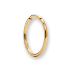 Gold nose ring, plain hinged segment ring — Aurea