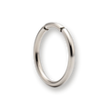 Titanium nose ring, plain hinged segment ring — Aurea