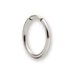 Titanium nose ring, plain hinged segment ring — Aurea